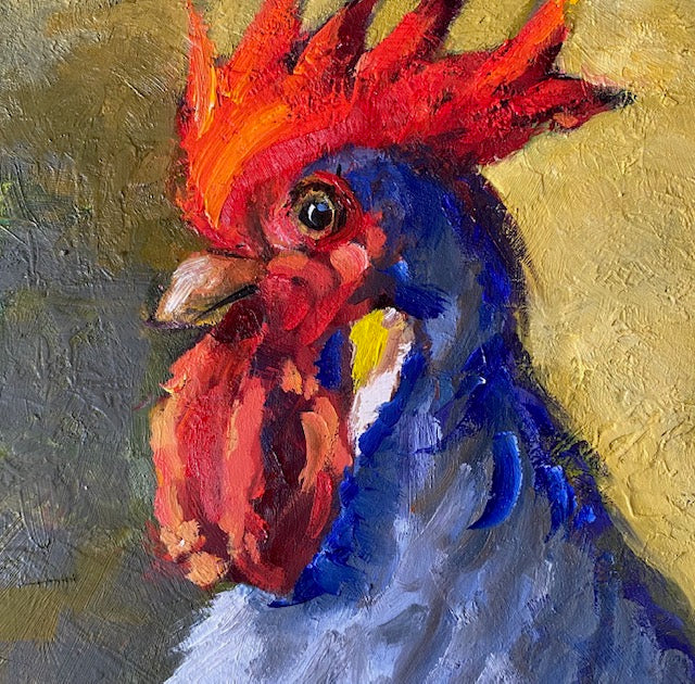 Hector, 6" x 6"