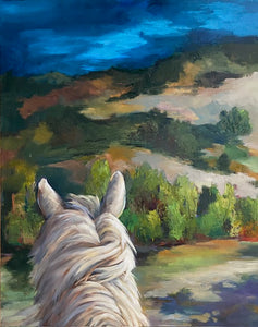 Moonlight Rider, 24" x 30"