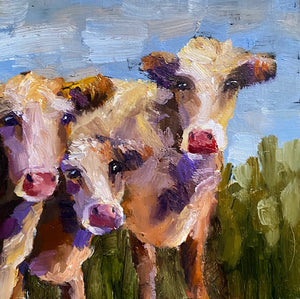 The Girls, 6" x 6" SOLD