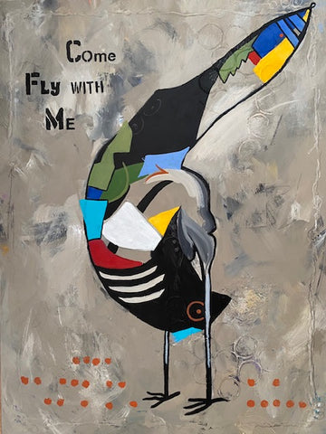 Come Fly With Me, 30" x 40" x 2"