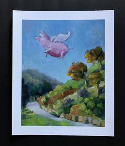 "One of the Locals", 9 x 12 inches